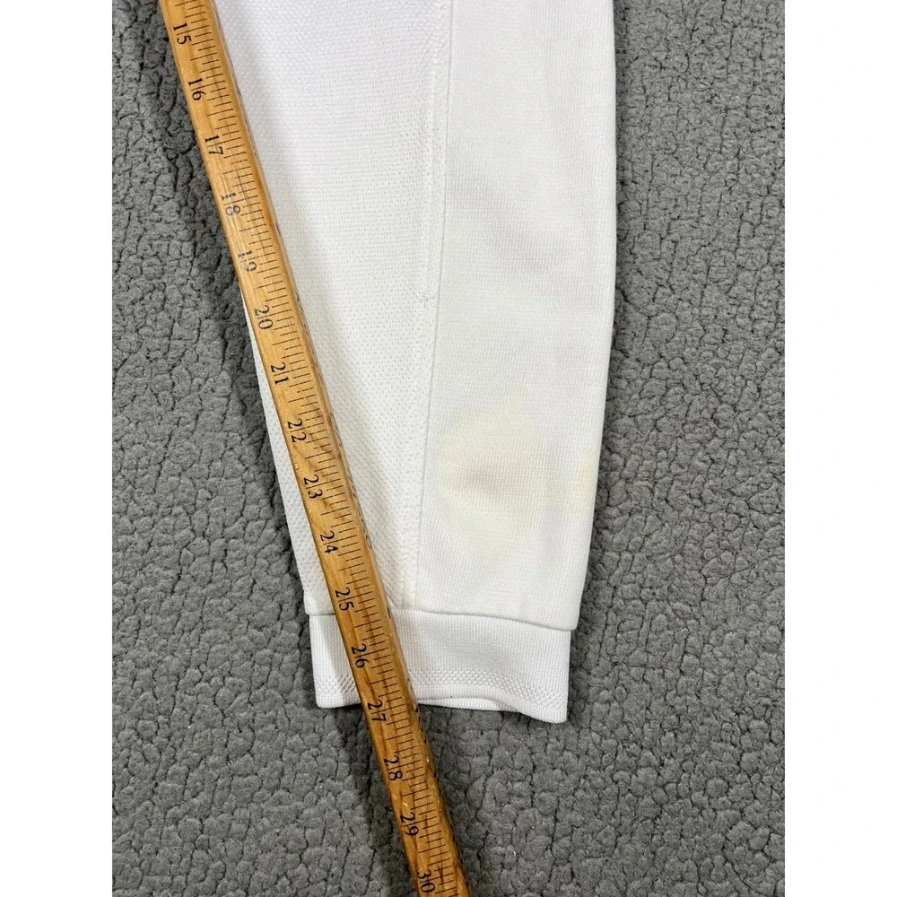 Nike Court Tennis Joggers Women's XL White Cotton Blend Mesh‎ Pants 894871-100